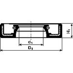 G115x140x13 WAS Dichtomatik 44552